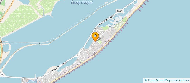 localisation de l'entreprise FRONTI BEACH à FRONTIGNAN