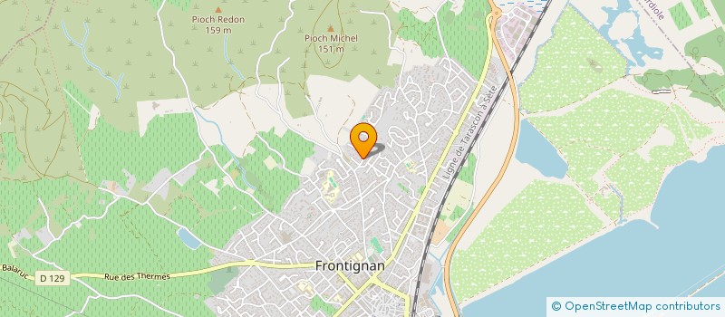 localisation de l'entreprise FRONTICOOP ENERGIES à FRONTIGNAN