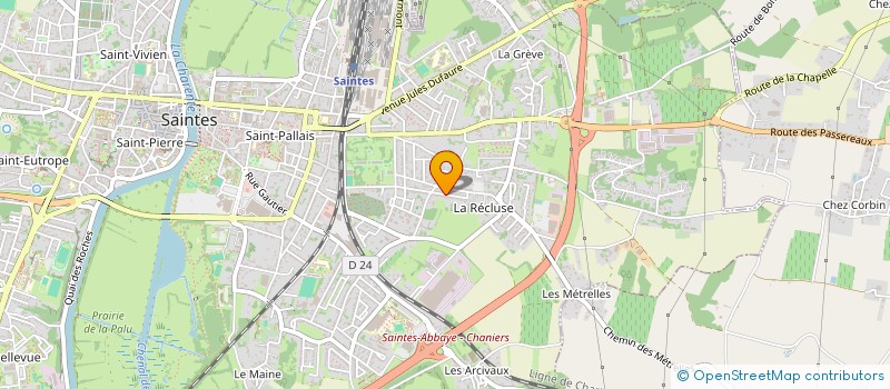 localisation de l'entreprise FRONTIER  SAINTES