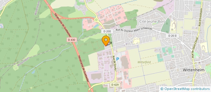 localisation de l'entreprise FRONTIERE AUTOMOBILES  WITTENHEIM