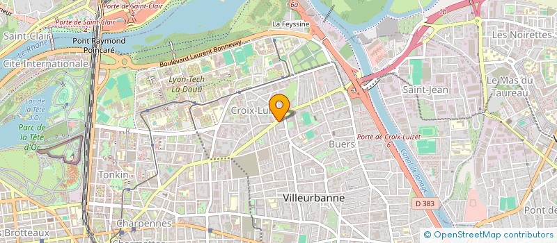 localisation de l'entreprise FRONTIERE F&D  VILLEURBANNE