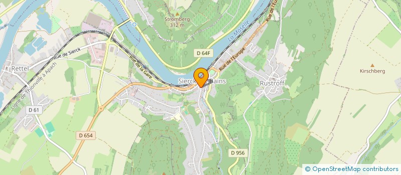 localisation de l'entreprise FRONTIERES AKA  SIERCK-LES-BAINS