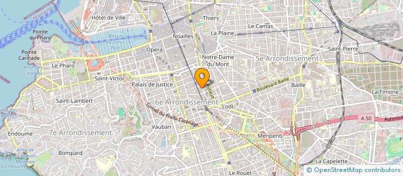 localisation de l'entreprise FRONTIERES INFORMATIQUES  MARSEILLE