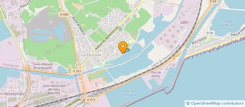 localisation de l'entreprise FRONTIGNAN LA PEYRADE BASKET à FRONTIGNAN