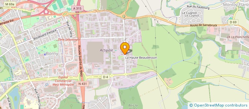 localisation de l'entreprise FRONTIGNY POIDS LOURDS à METZ