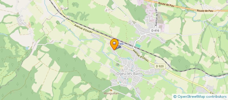 localisation de l'entreprise FRONTON D'AUGEU  OGEU-LES-BAINS