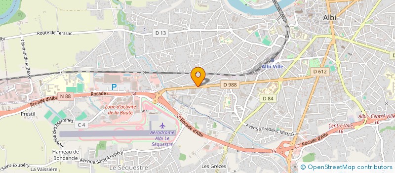 localisation de l'entreprise FRONTONI AUTOMOBILES à ALBI