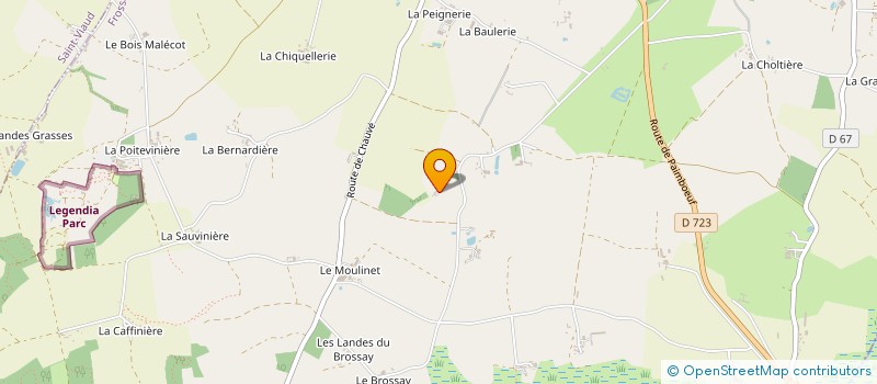 localisation de l'entreprise FROSSAY  FROSSAY