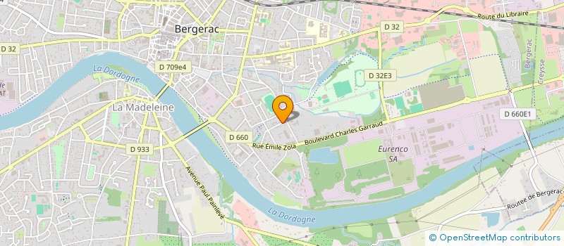 localisation de l'entreprise FROSTEASE à BERGERAC