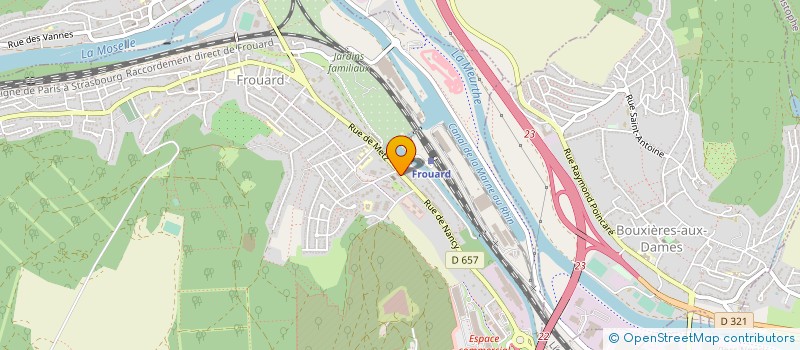 localisation de l'entreprise FROUARD PIECES AUTOS  FROUARD