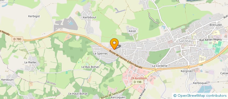 localisation de l'entreprise FROUIN-BENEAT  SARZEAU