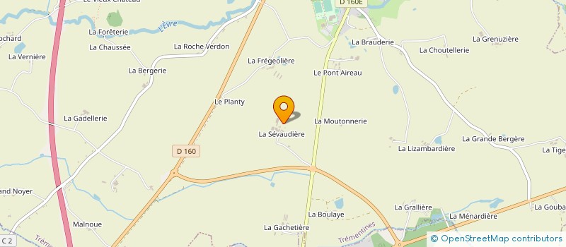 localisation de l'entreprise FROUIN.S.L  TREMENTINES