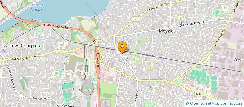localisation de l'entreprise FROZAX GAMES à MEYZIEU