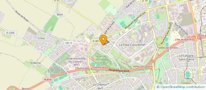 localisation de l'entreprise FROZEN à CAEN