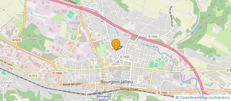 localisation de l'entreprise FROZEN SERVICES  BOURGOIN-JALLIEU