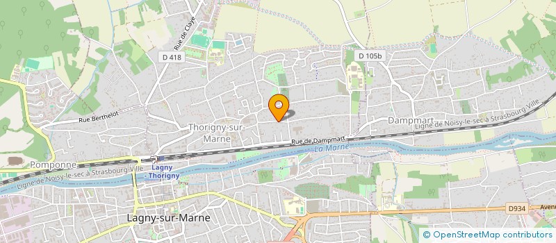 localisation de l'entreprise FRP  THORIGNY-SUR-MARNE