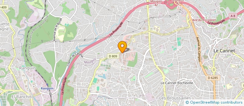 localisation de l'entreprise FRP ALLIANCE à LE CANNET