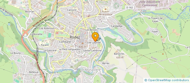 localisation de l'entreprise FRP CGP à RODEZ