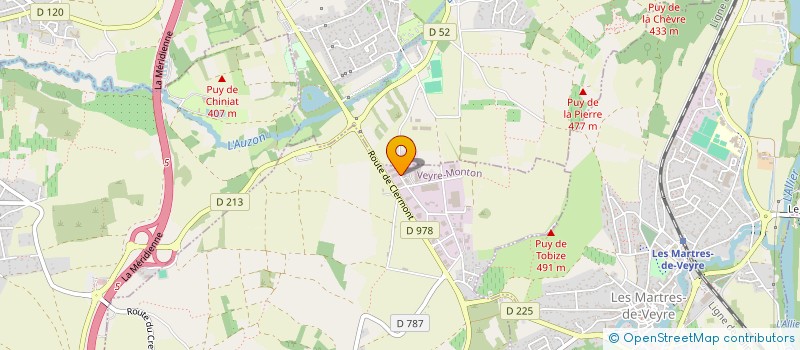 localisation de l'entreprise FRP LOC  VEYRE-MONTON