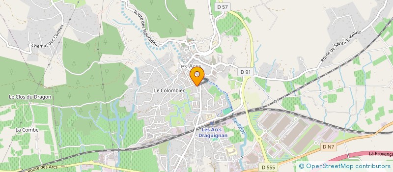 localisation de l'entreprise FRPAK  LES ARCS