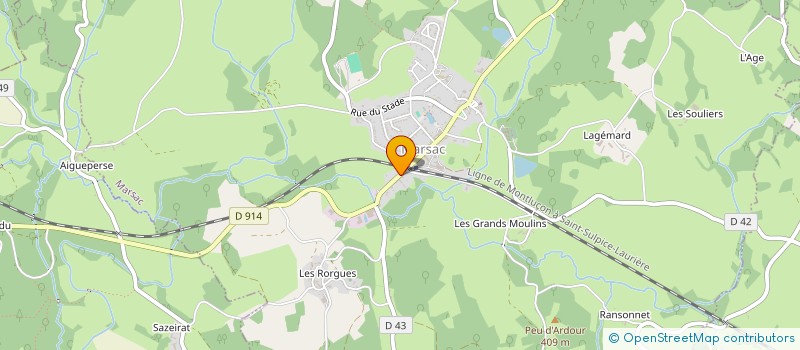localisation de l'entreprise FRPS IMMO à MARSAC