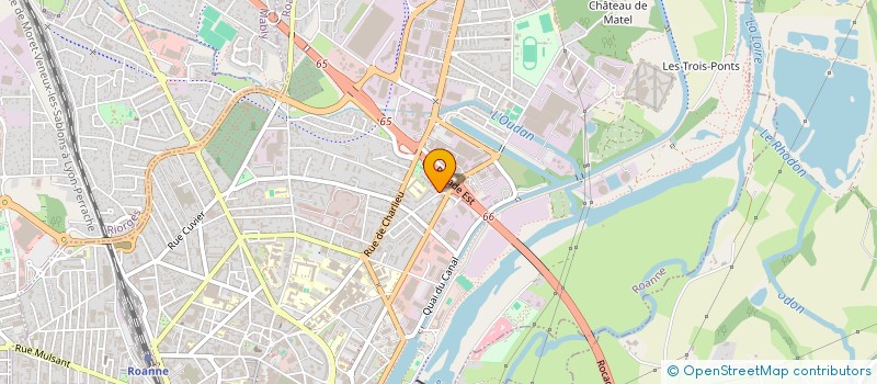 localisation de l'entreprise FRS  ROANNE