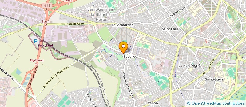localisation de l'entreprise FRS IMMO à CAEN