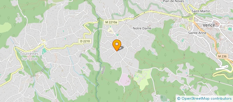 localisation de l'entreprise FRTELECOM à VENCE