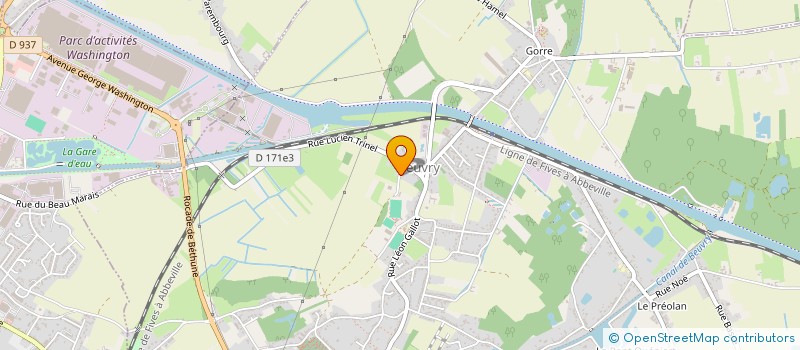 localisation de l'entreprise FRUCHART QUALITE CONSEILS ET FORMATION à BEUVRY