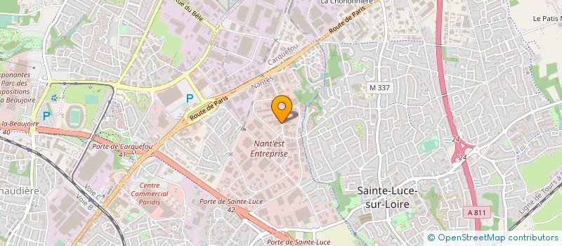 localisation de l'entreprise FRUCHAUD DISTRIBUTION à NANTES