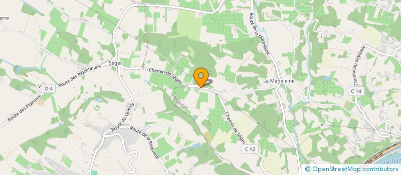 localisation de l'entreprise FRUCTIFLORA  MOISSAC