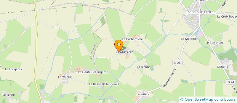 localisation de l'entreprise FRUCTILIS  TRANS-SUR-ERDRE