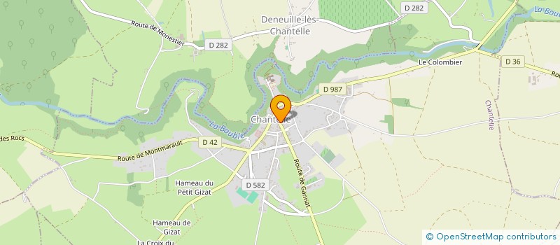 localisation de l'entreprise FRUCTOSIA à CHARROUX