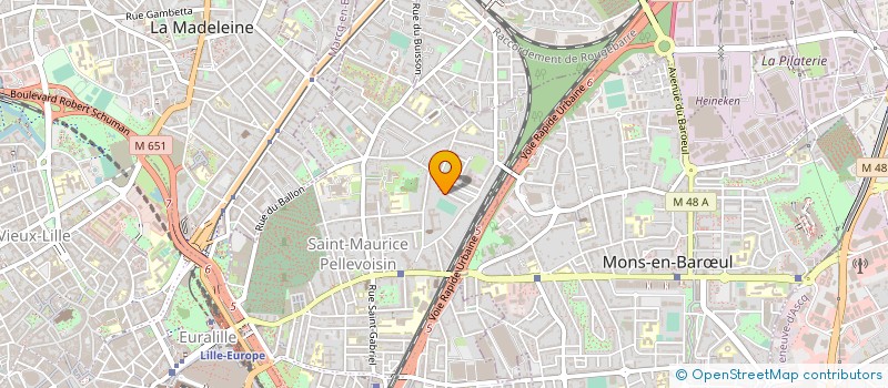 localisation de l'entreprise FRUCTUOSA à LILLE