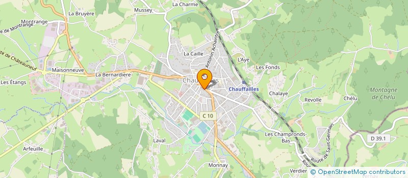 localisation de l'entreprise FRUCTUS CONSULT à CHAUFFAILLES