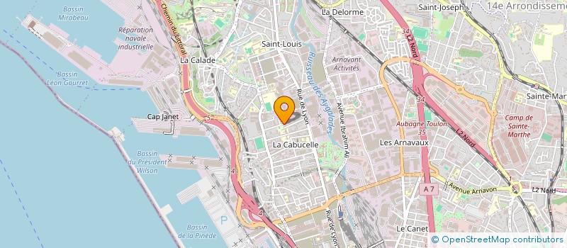 localisation de l'entreprise FRUDONDY HOLDING à MARSEILLE