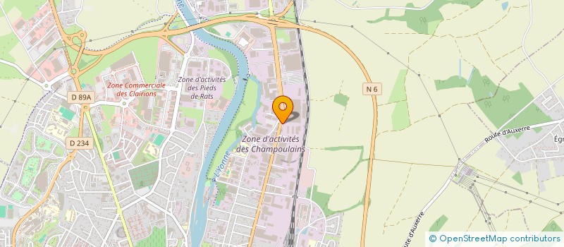 localisation de l'entreprise FRUEHAUF à AUXERRE