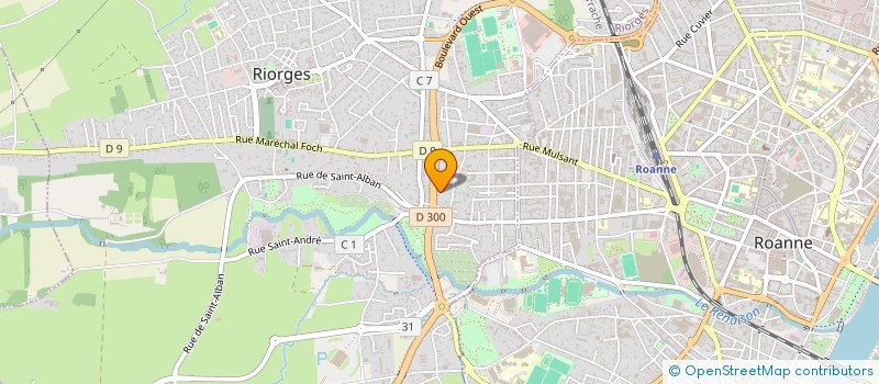 localisation de l'entreprise FRUGALISTE INVEST  ROANNE