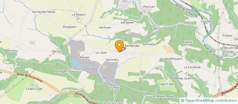 localisation de l'entreprise FRUGI à QUIMPER