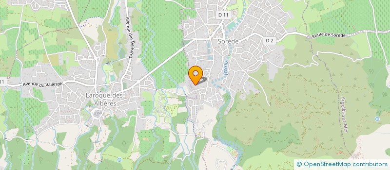 localisation de l'entreprise FRUIDIS  SOREDE