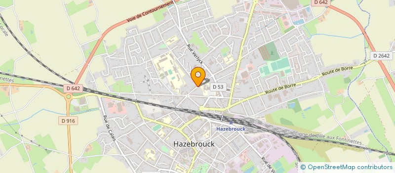 localisation de l'entreprise FRUILEG à HAZEBROUCK