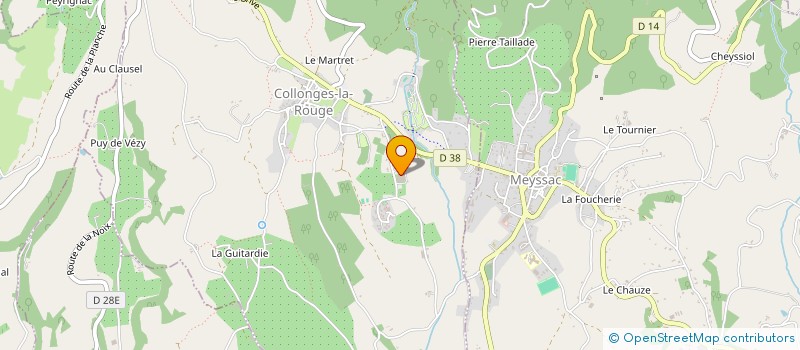 localisation de l'entreprise FRUINOV à COLLONGES-LA-ROUGE