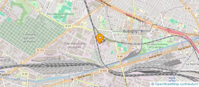 localisation de l'entreprise FRUIT DE MER PARIS à BOBIGNY