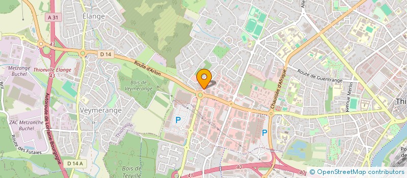 localisation de l'entreprise FRUIT DU SOLEIL  THIONVILLE