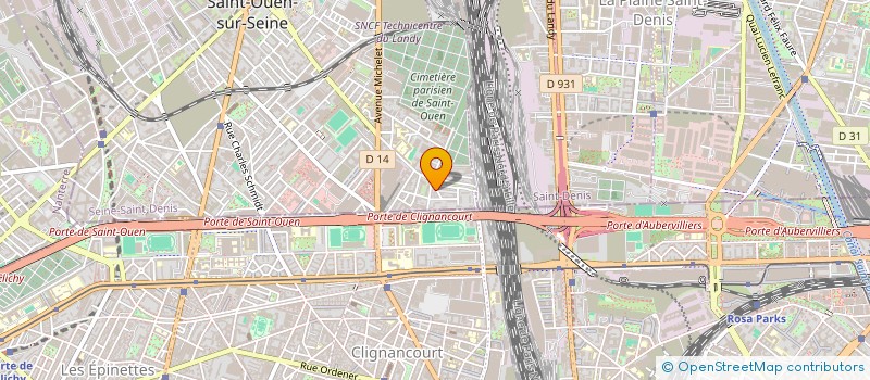localisation de l'entreprise FRUIT EXPRESS à SAINT-OUEN-SUR-SEINE