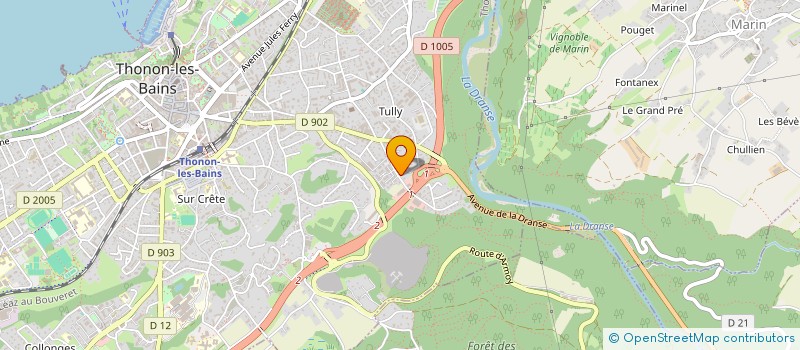localisation de l'entreprise FRUIT FRAIS à THONON-LES-BAINS