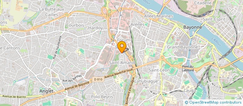 localisation de l'entreprise FRUITALIES à BAYONNE