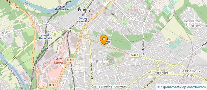 localisation de l'entreprise FRUITEL à ERAGNY