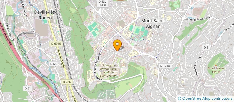 localisation de l'entreprise FRUITERIE COLBERT à MONT-SAINT-AIGNAN