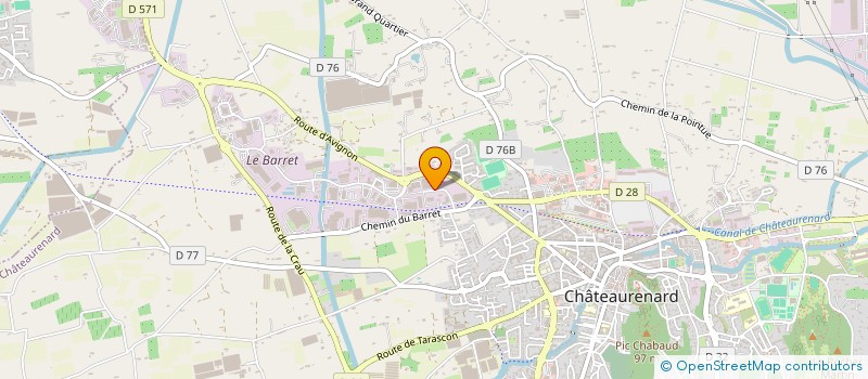 localisation de l'entreprise FRUITEX à CHATEAURENARD